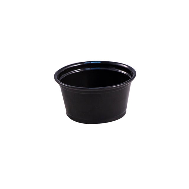 Cup Souffle Dixie 2 oz Plastic Black 200 Pk  Sherry's Kitchenwares -  Restaurant, Bar, & Kitchen Supplies