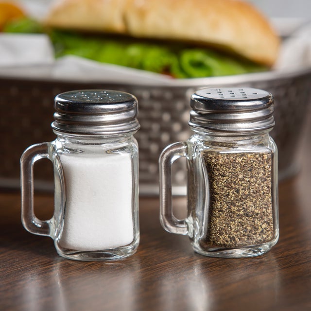 4 X Dredger Shakers Handle Spice Container Flour Sugar Salt Pepper Sea —  AllTopBargains